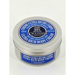 L’OCCITANE Shea Butter Ultra Rich Body Cream Moisturizer Fast Absorbing 6.9 oz